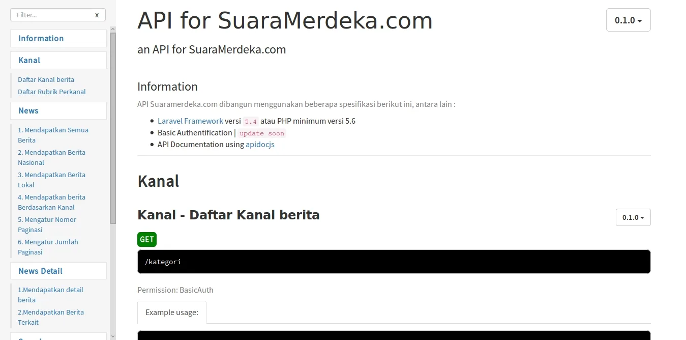 APIdoc pada Suaramerdeka.com